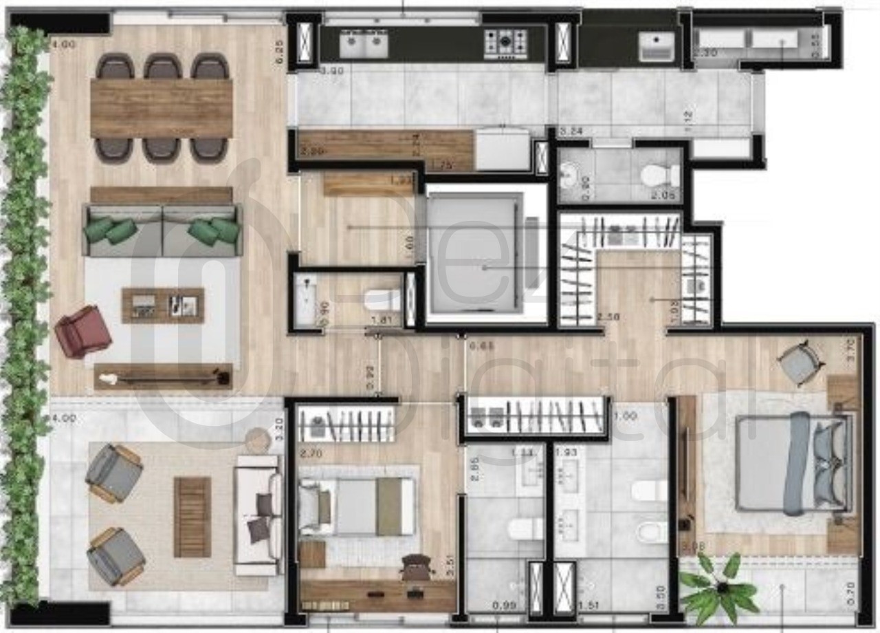 Apartamento à venda com 2 quartos, 134m² - Foto 19