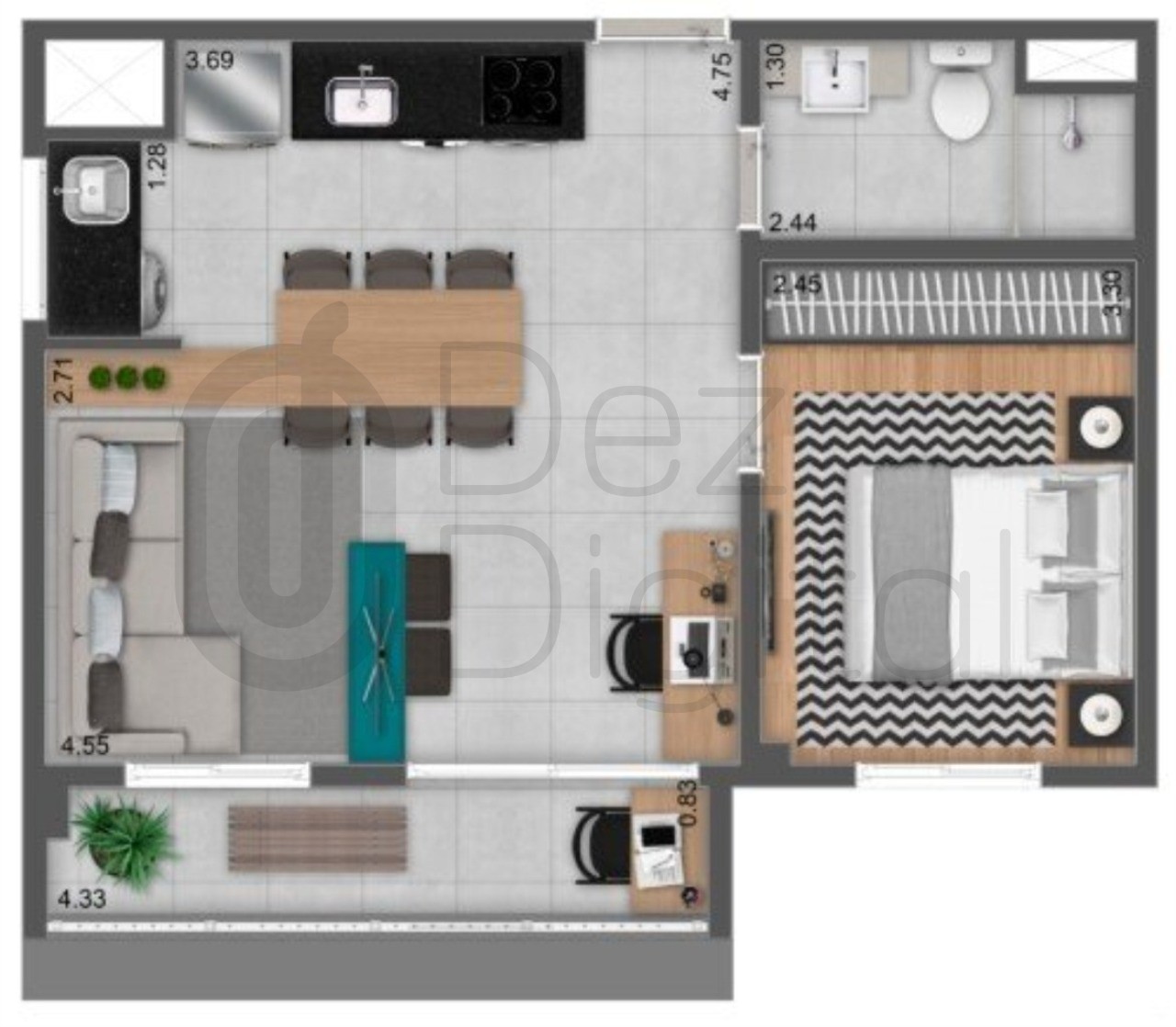 Apartamento à venda com 1 quarto, 25m² - Foto 21