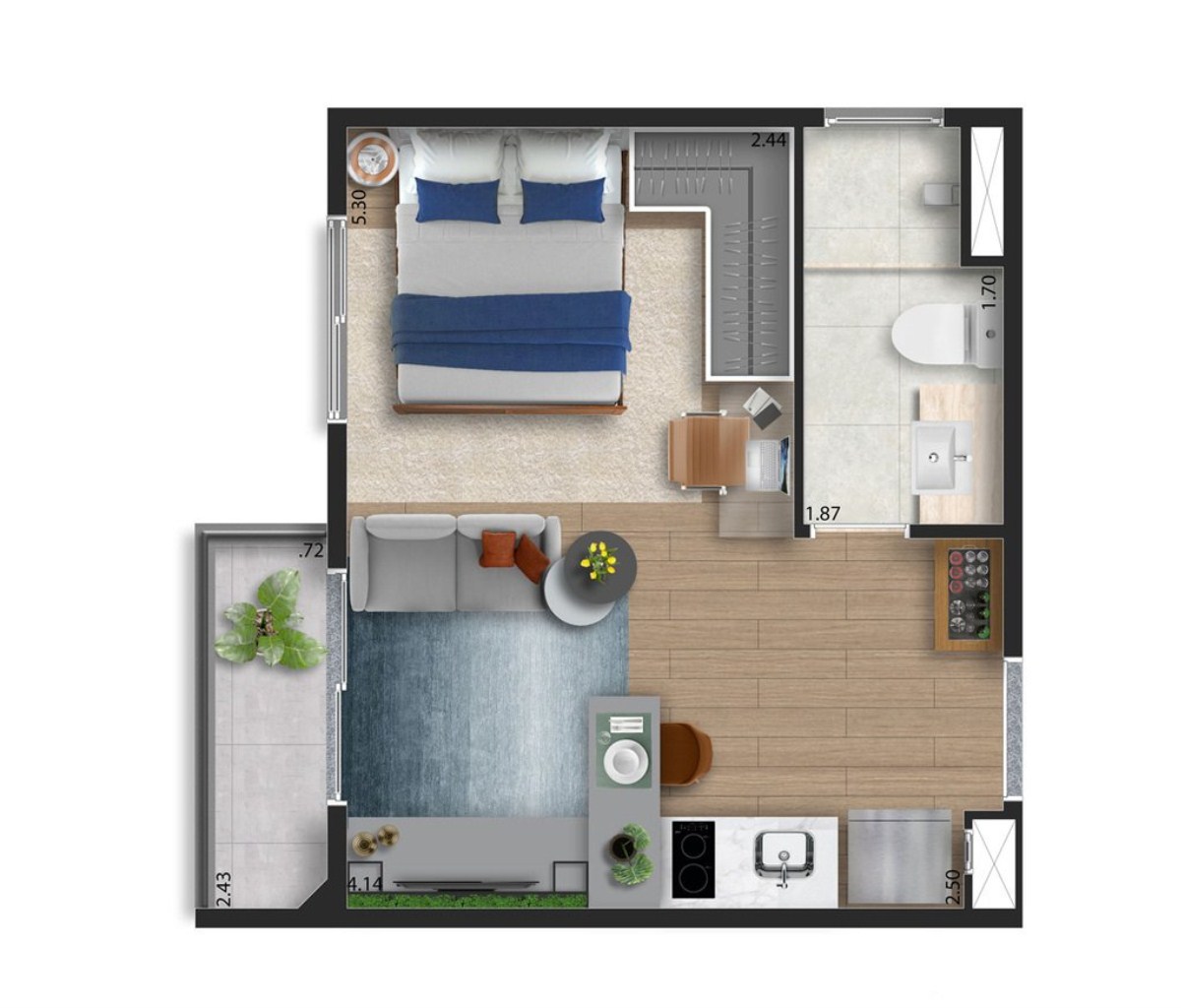 Apartamento, 2 quartos, 35 m² - Foto 20