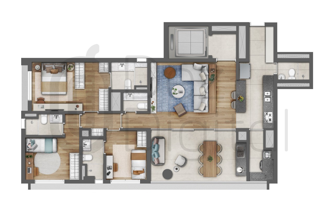 Apartamento, 3 quartos, 125 m² - Foto 28