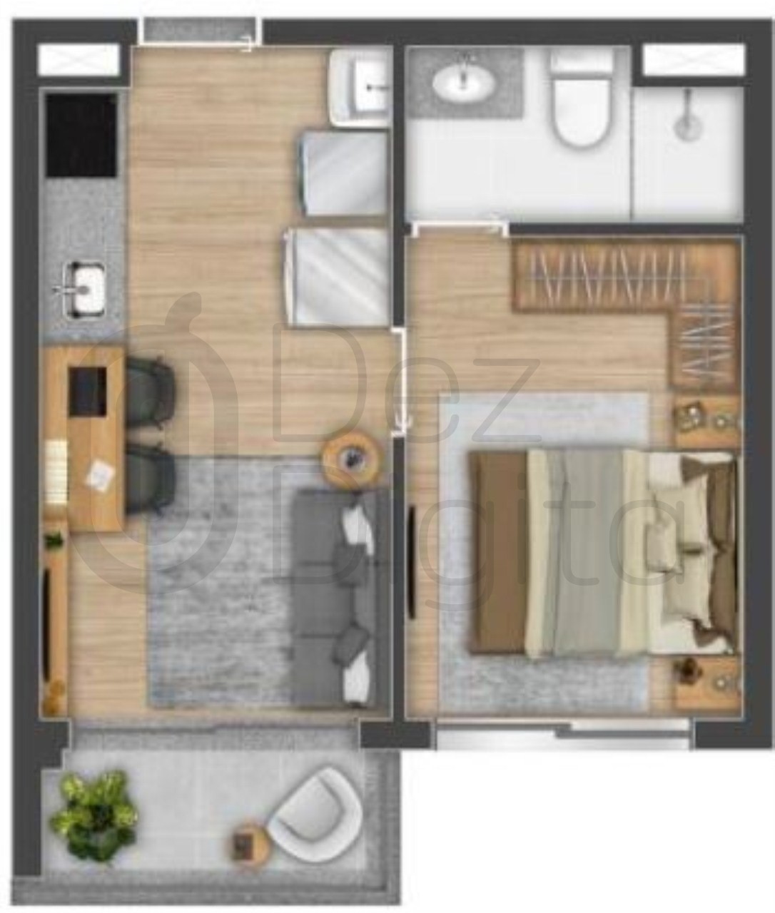 Apartamento à venda com 1 quarto, 41m² - Foto 15