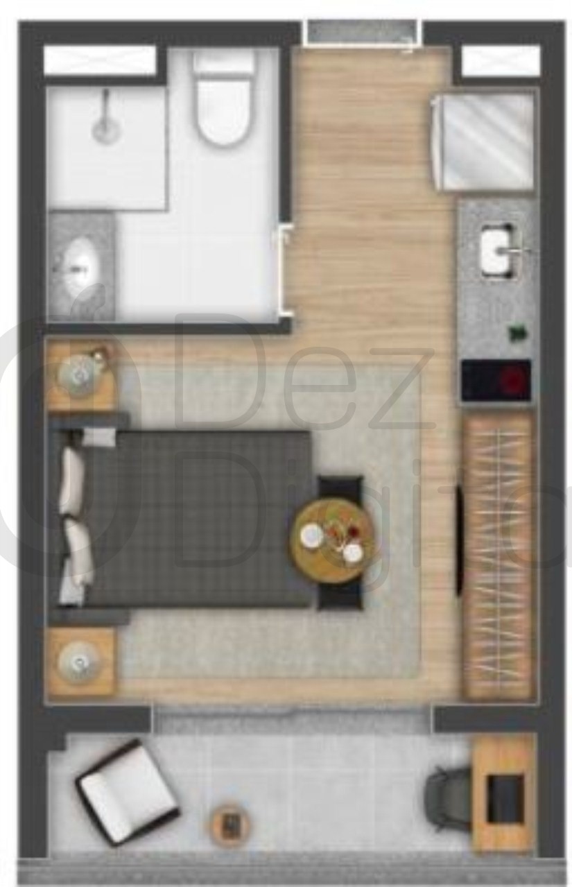 Apartamento à venda com 1 quarto, 30m² - Foto 14