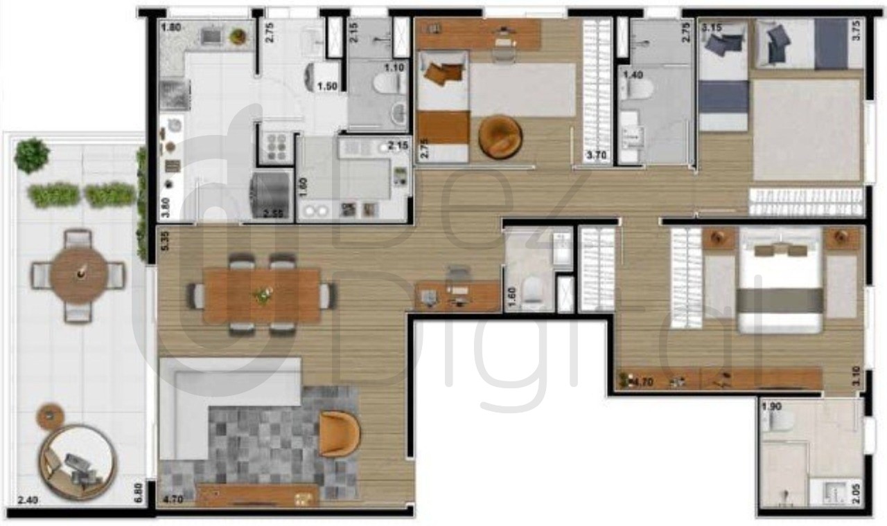 Apartamento à venda com 3 quartos, 132m² - Foto 25