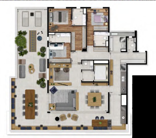 Apartamento à venda com 3 quartos, 270m² - Foto 30