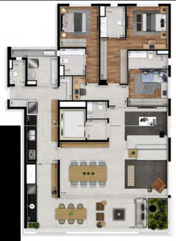 Apartamento à venda com 3 quartos, 270m² - Foto 26