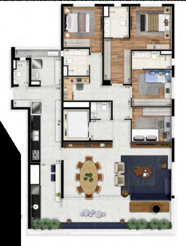 Apartamento à venda com 3 quartos, 270m² - Foto 27