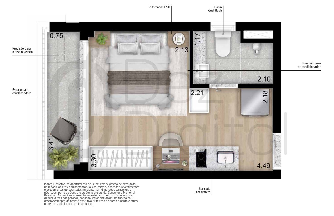 Apartamento à venda com 1 quarto, 32m² - Foto 11