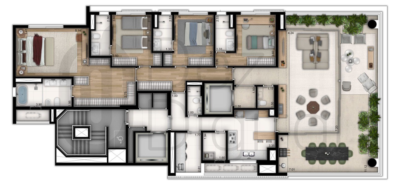 Apartamento à venda com 4 quartos, 238m² - Foto 31