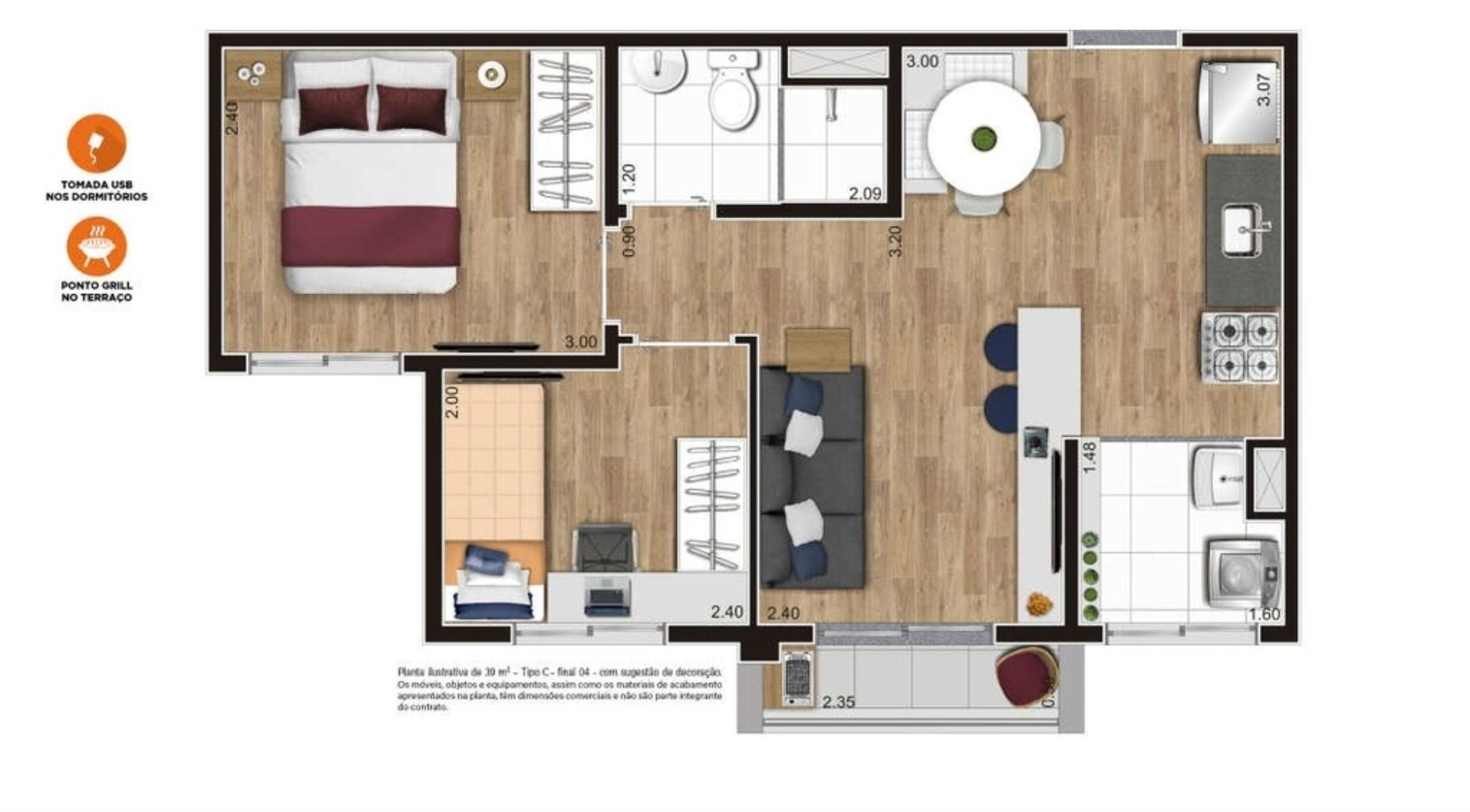 Apartamento, 2 quartos, 38 m² - Foto 31