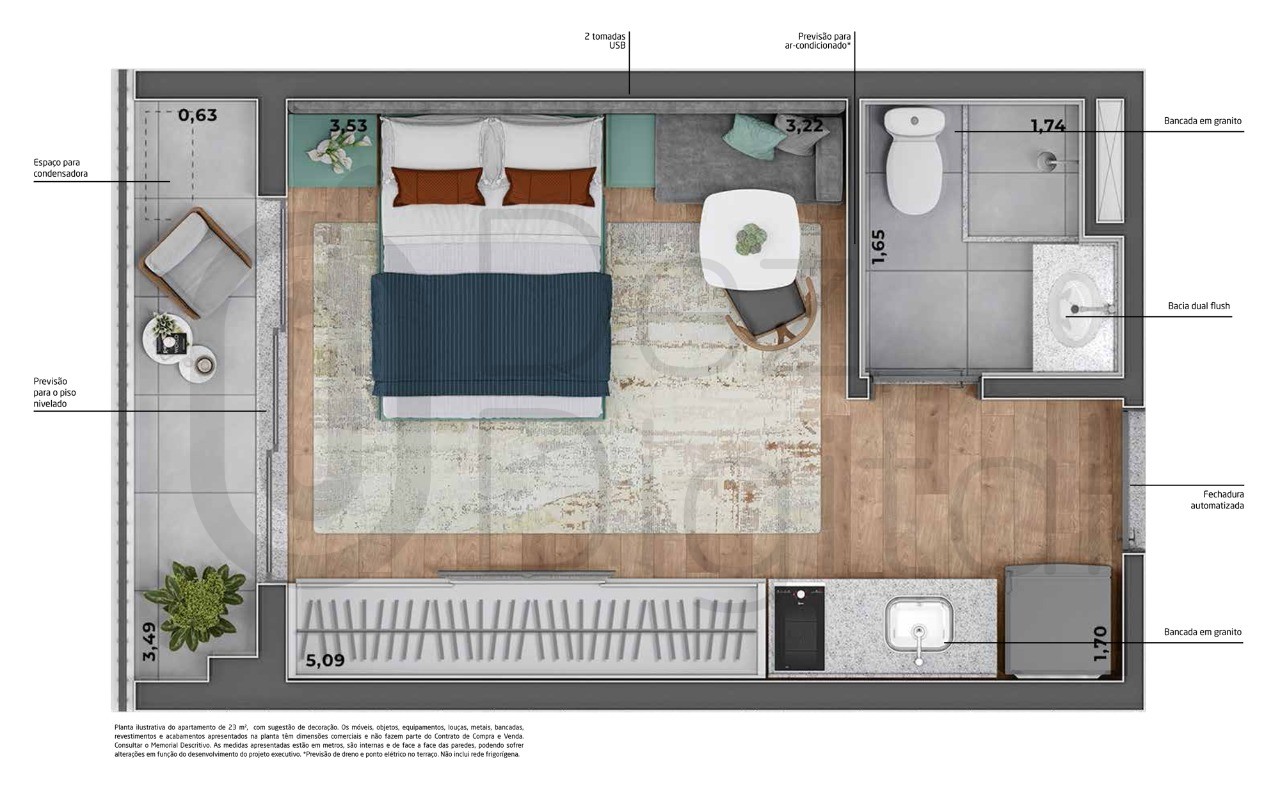 Apartamento à venda com 1 quarto, 23m² - Foto 23