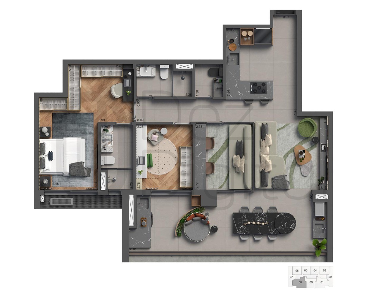 Apartamento à venda com 3 quartos, 98m² - Foto 20