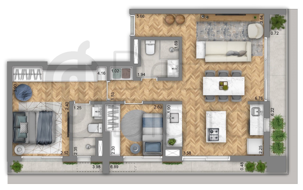 Apartamento, 2 quartos, 75 m² - Foto 33