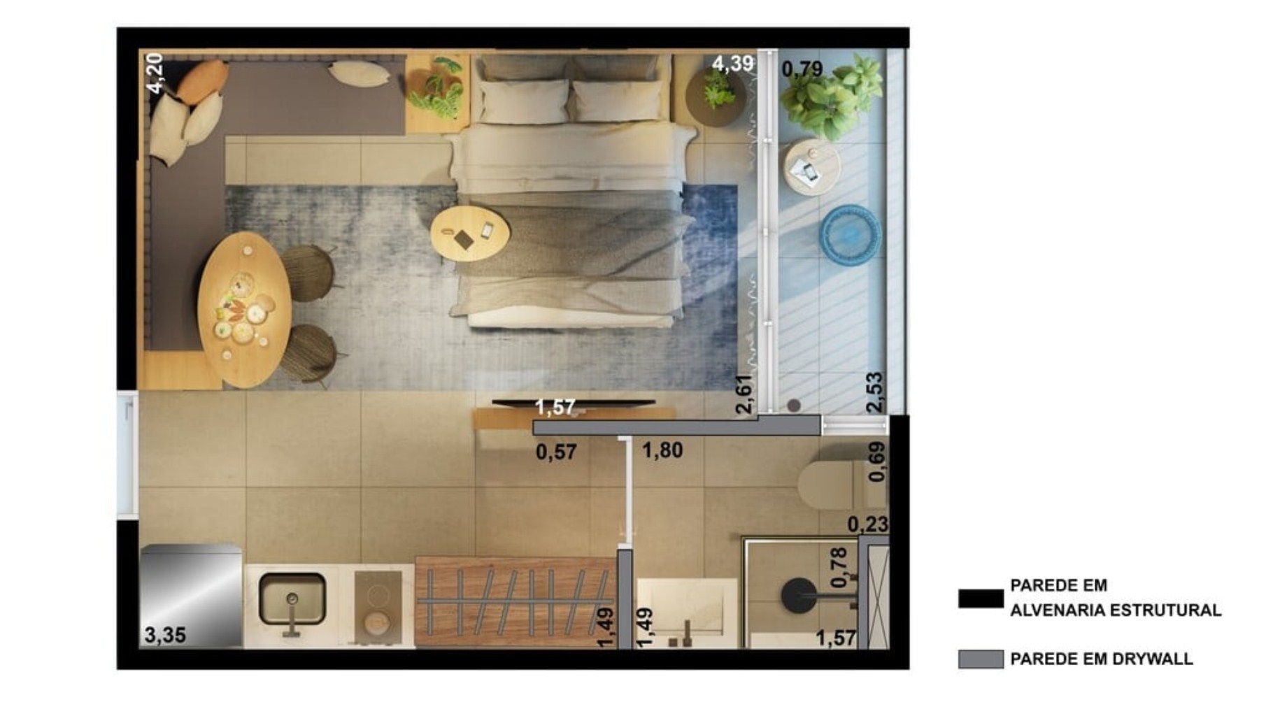 Apartamento, 1 quarto, 24 m² - Foto 39