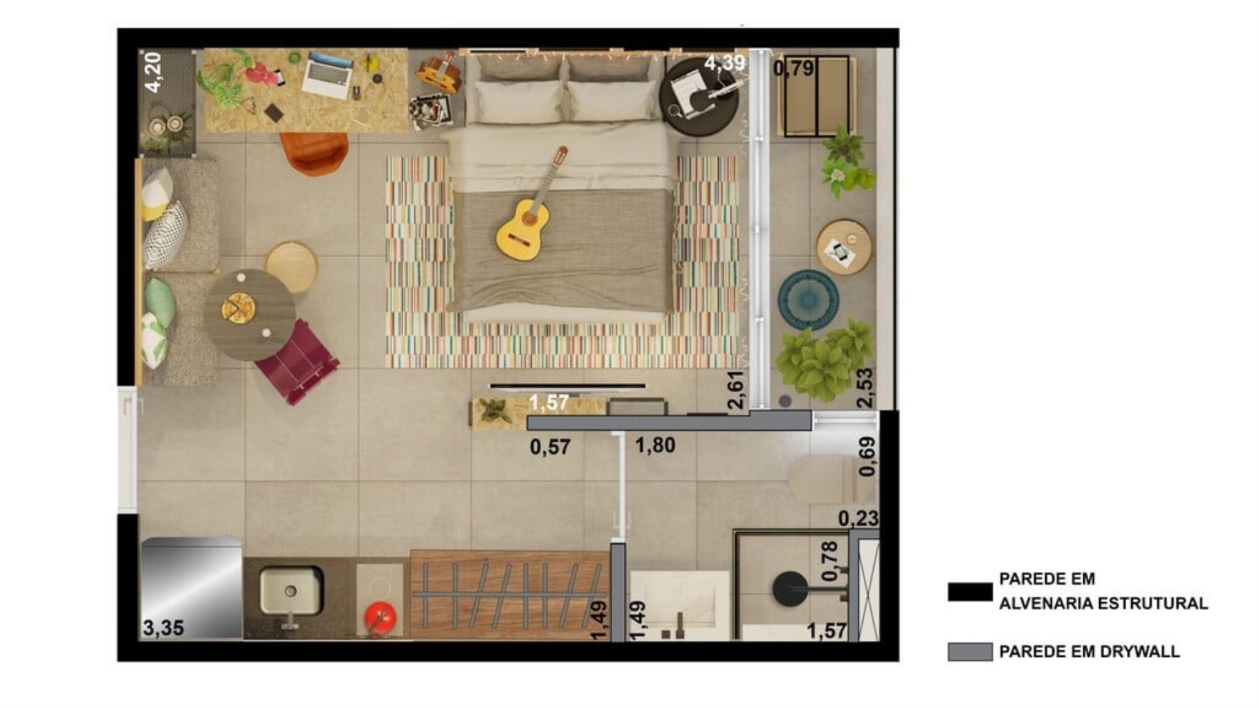Apartamento, 1 quarto, 24 m² - Foto 37