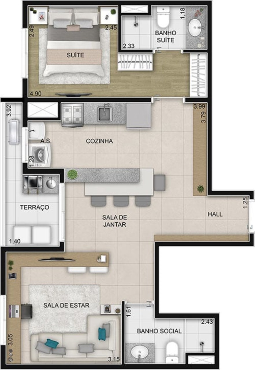 Apartamento à venda com 2 quartos, 55m² - Foto 12