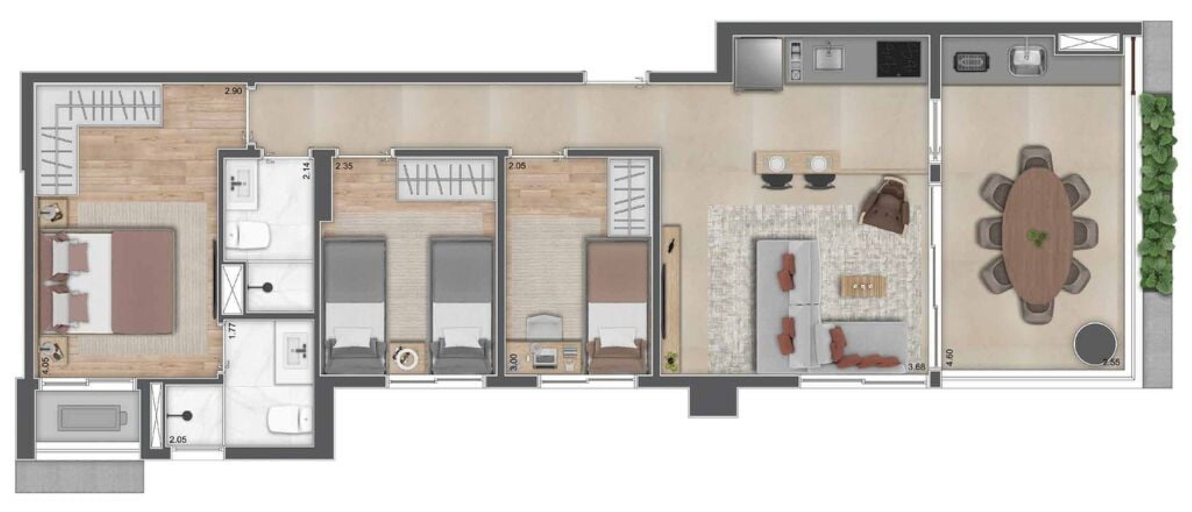 Apartamento, 3 quartos, 75 m² - Foto 41