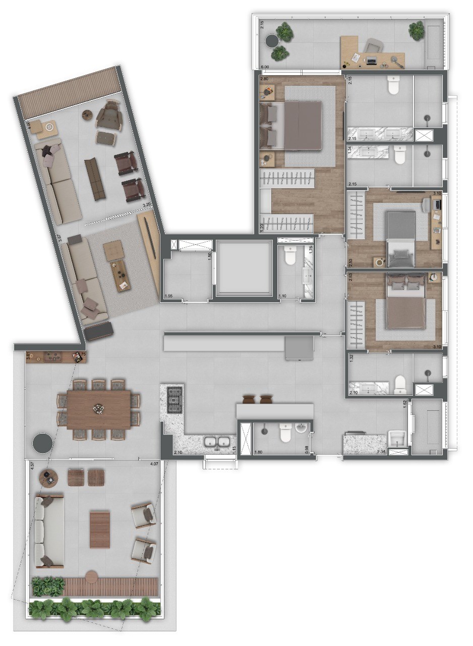 Apartamento à venda com 3 quartos, 412m² - Foto 27