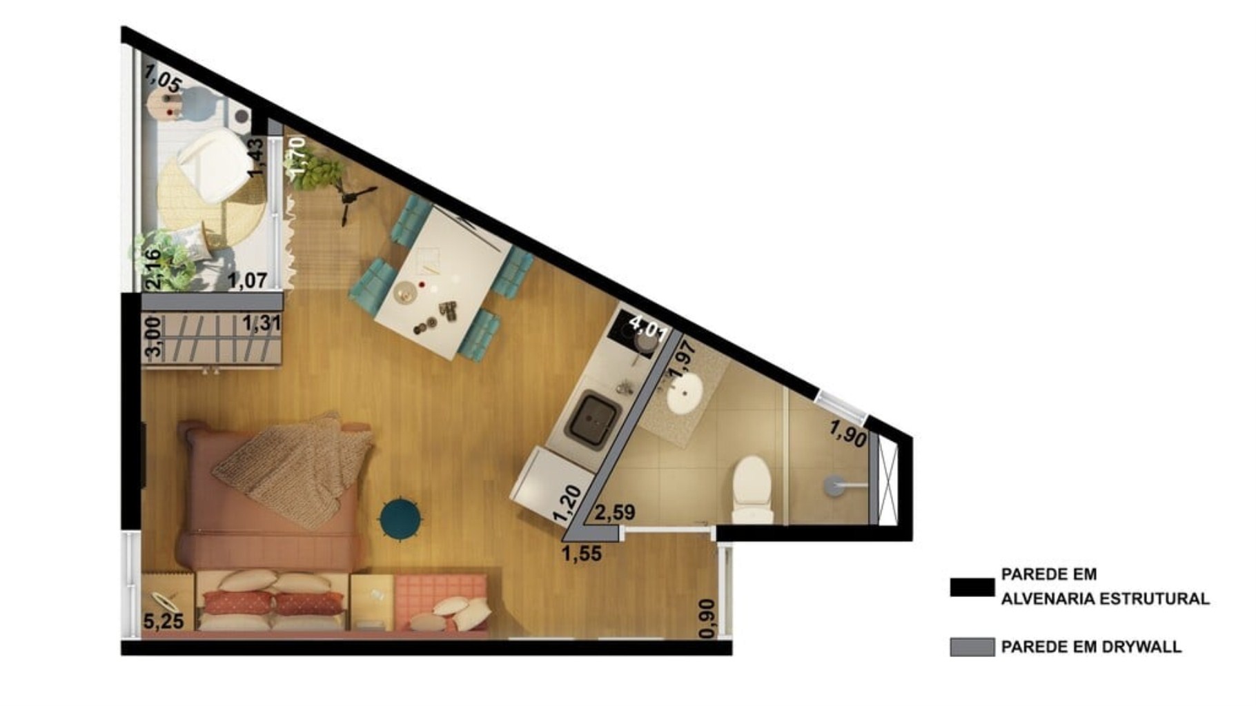 Apartamento, 1 quarto, 24 m² - Foto 40
