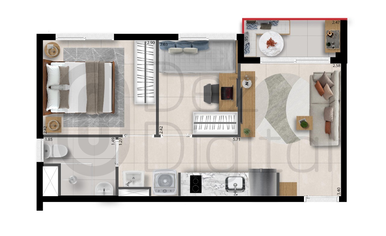 Apartamento à venda com 2 quartos, 33m² - Foto 18