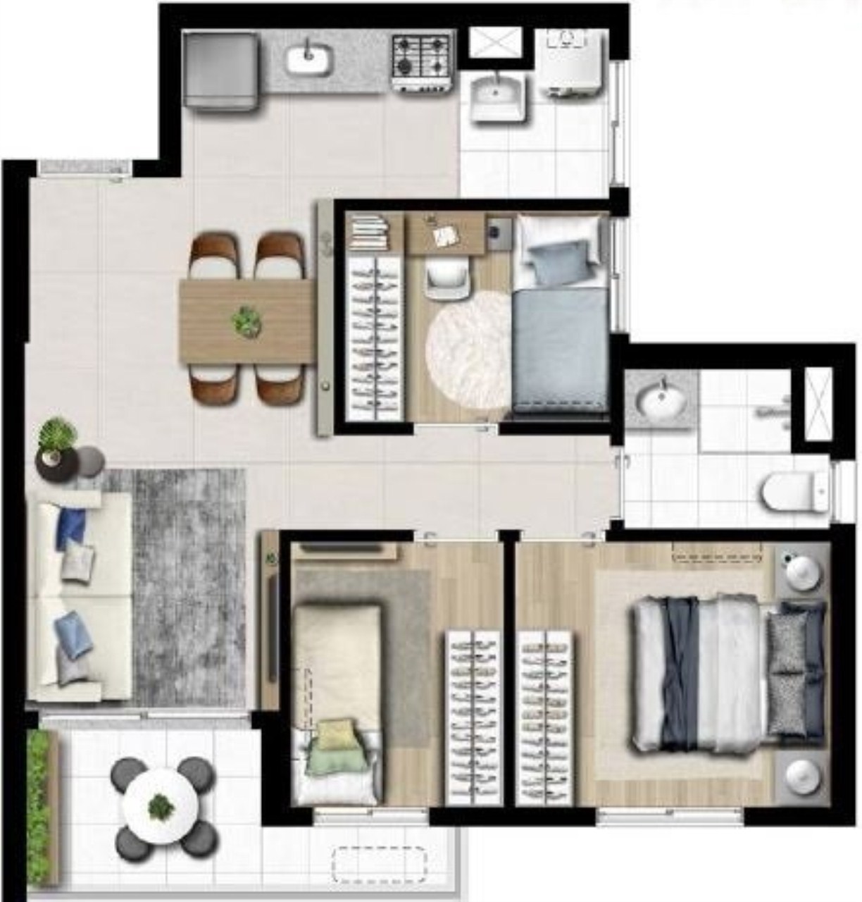 Apartamento à venda com 3 quartos, 55m² - Foto 27