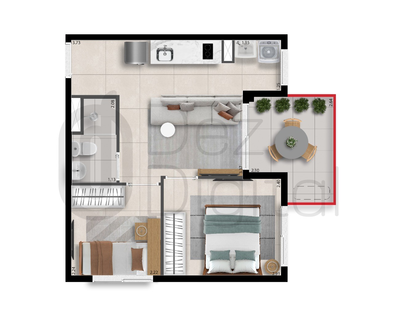 Apartamento à venda com 2 quartos, 33m² - Foto 15