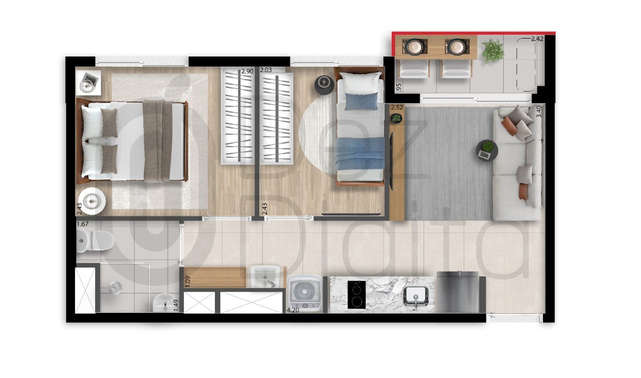 Apartamento à venda com 2 quartos, 33m² - Foto 16