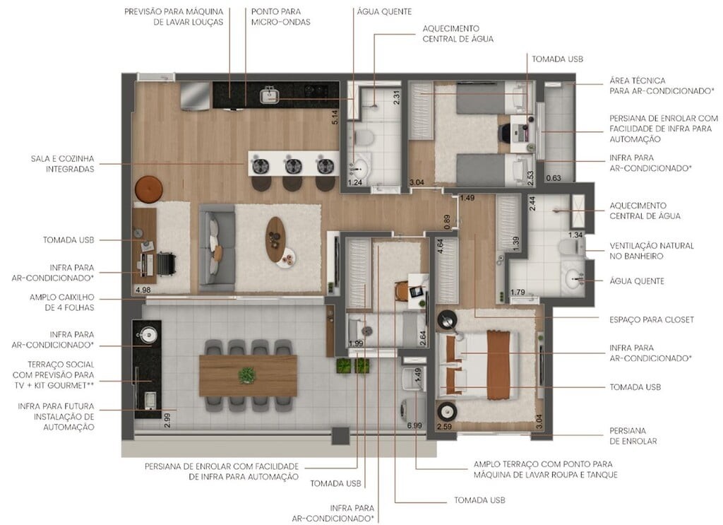 Apartamento à venda com 2 quartos, 69m² - Foto 44