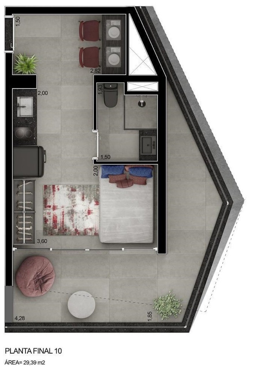 Apartamento, 1 quarto, 22 m² - Foto 14