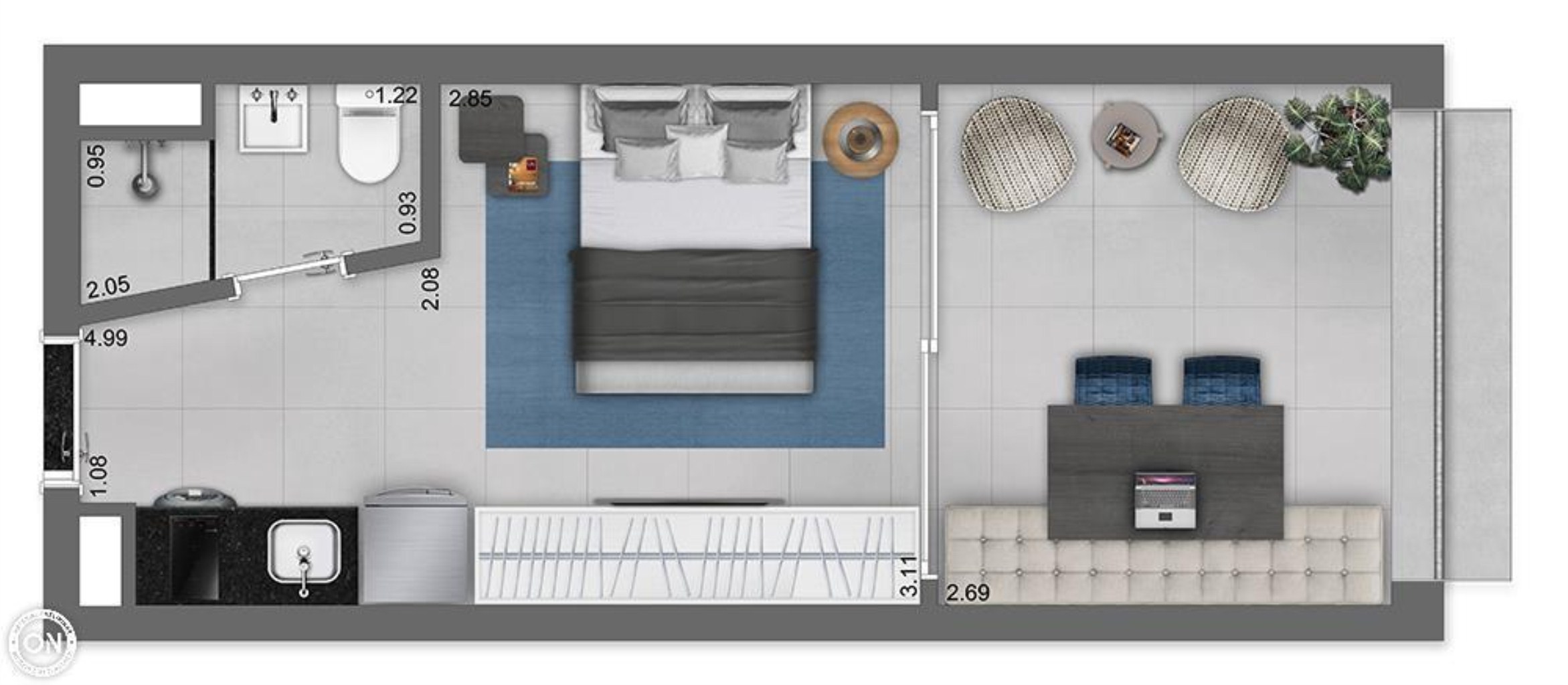 Apartamento, 1 quarto, 21 m² - Foto 24