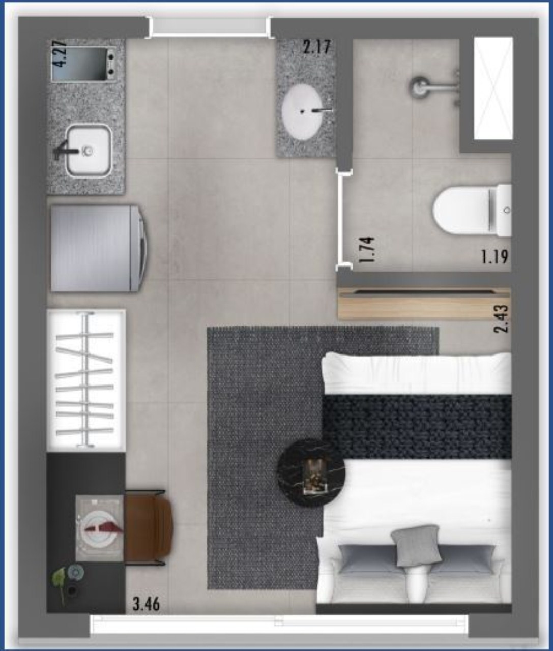 Apartamento, 1 quarto, 36 m² - Foto 18