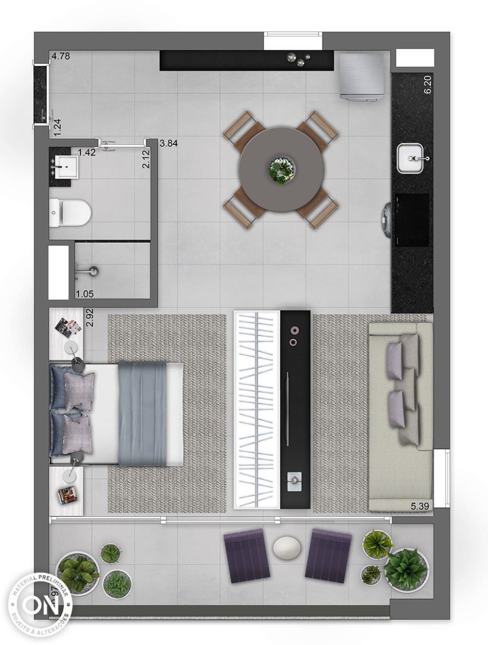 Apartamento, 1 quarto, 21 m² - Foto 20