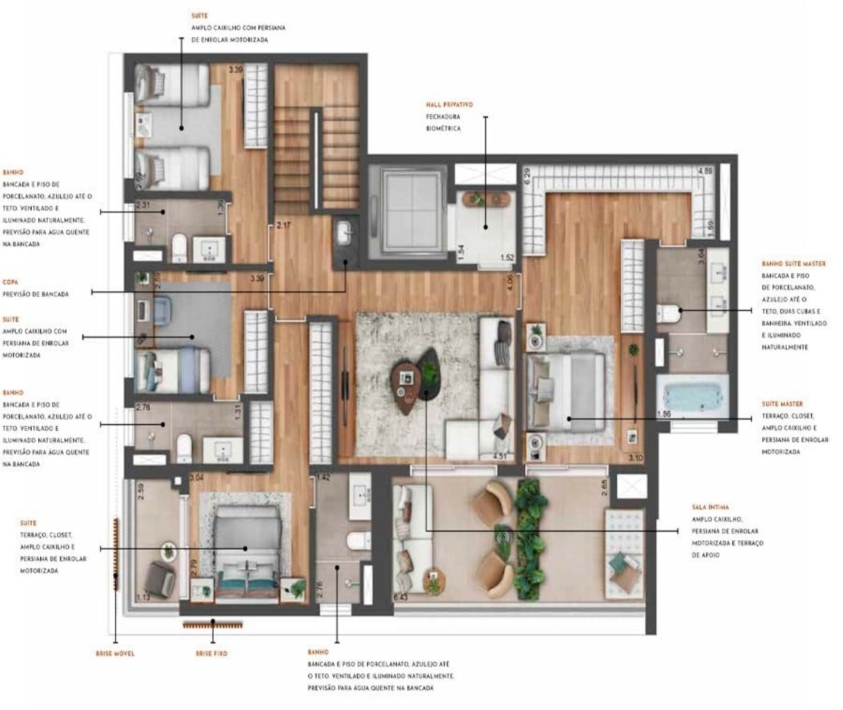 Apartamento à venda com 3 quartos, 200m² - Foto 33