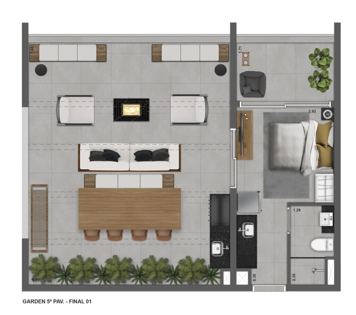 Apartamento, 1 quarto, 76 m² - Foto 17
