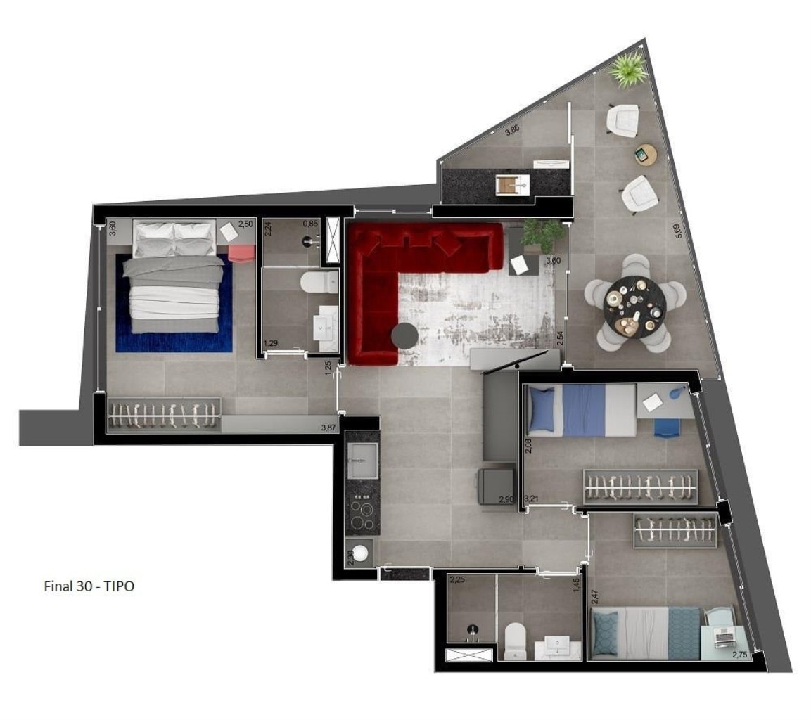 Apartamento, 2 quartos, 46 m² - Foto 22