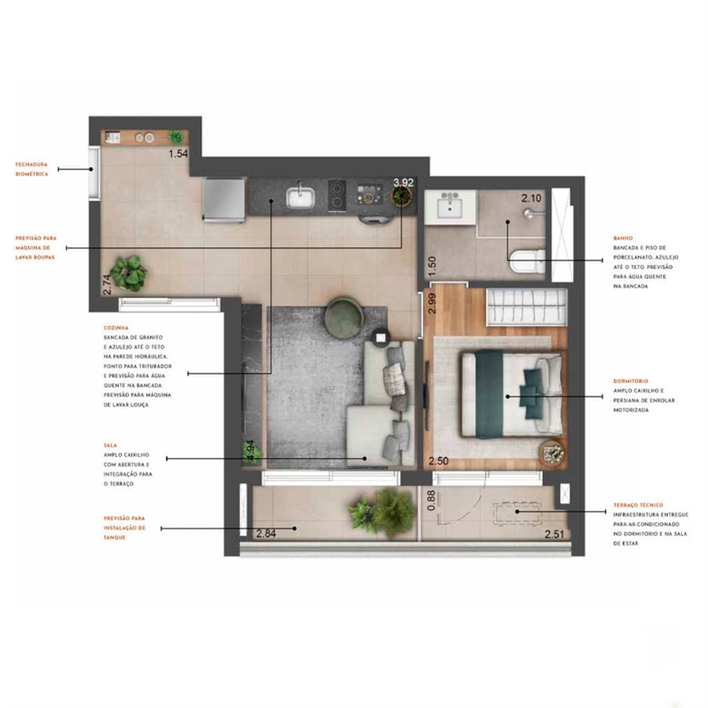 Apartamento à venda com 1 quarto, 46m² - Foto 15