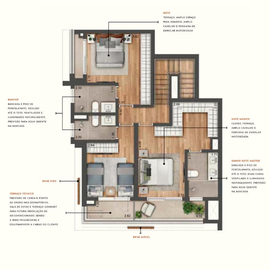 Apartamento à venda com 3 quartos, 200m² - Foto 31