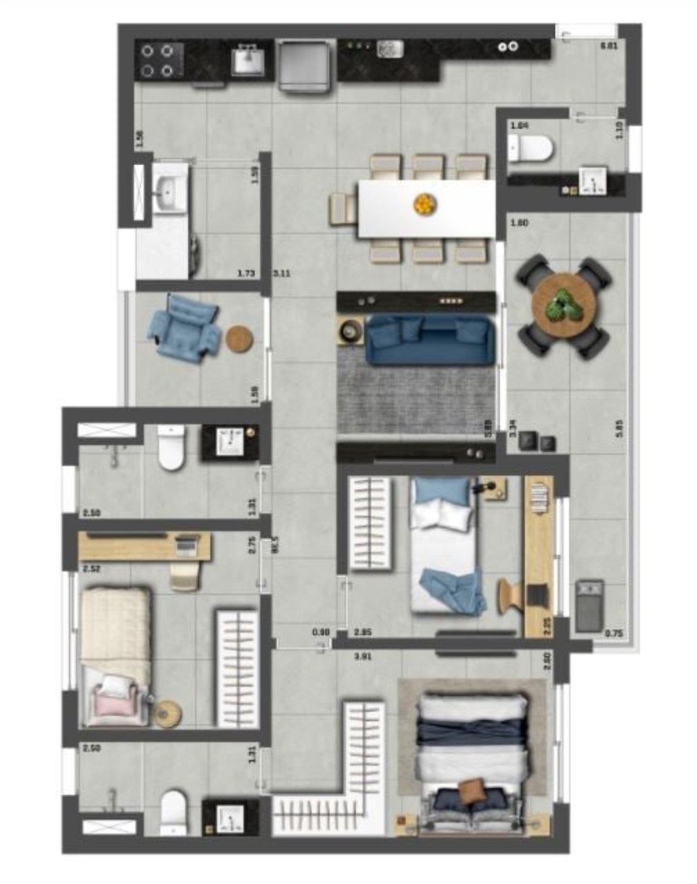 Apartamento, 3 quartos, 85 m² - Foto 13