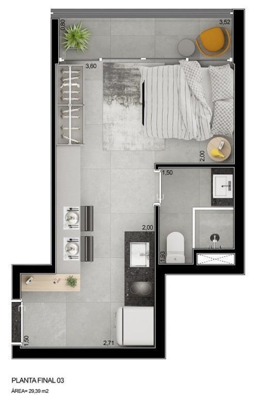 Apartamento, 1 quarto, 22 m² - Foto 19