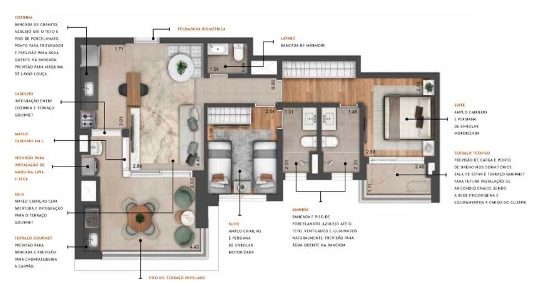 Apartamento à venda com 3 quartos, 200m² - Foto 25