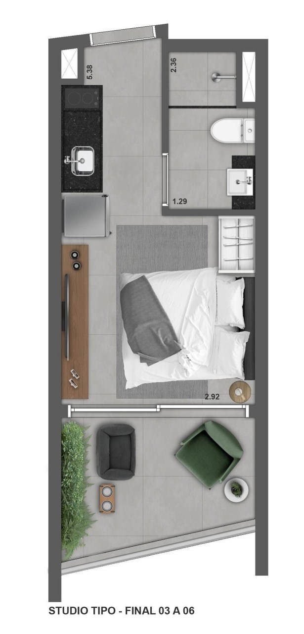 Apartamento, 1 quarto, 76 m² - Foto 16