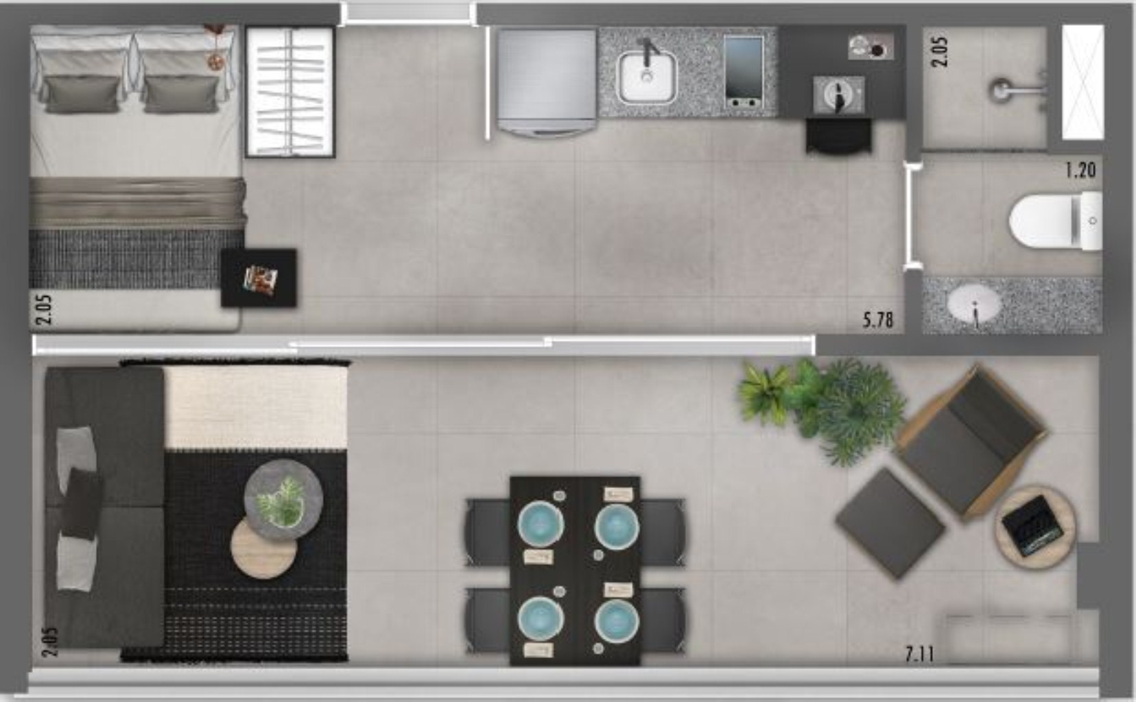 Apartamento, 1 quarto, 36 m² - Foto 22