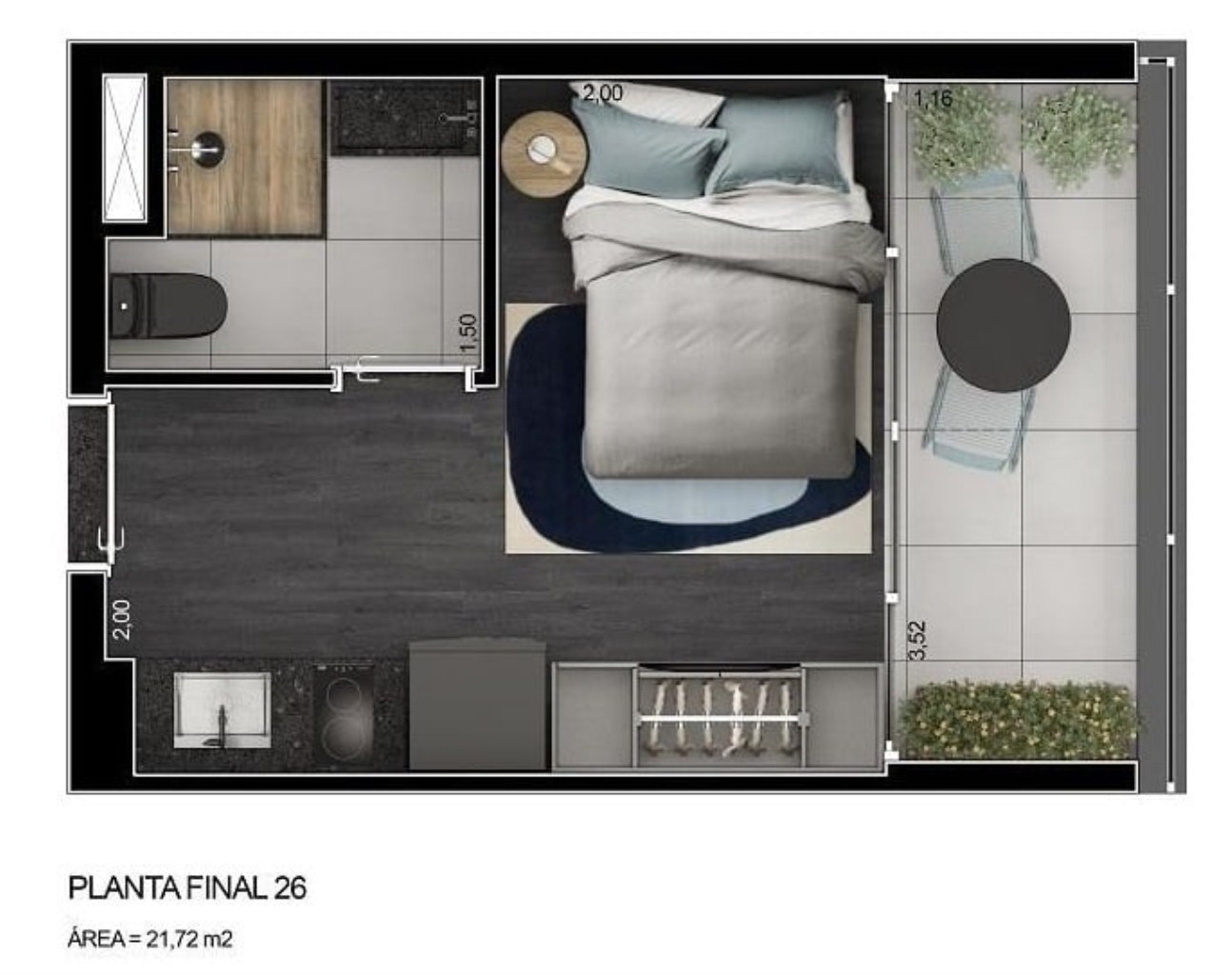 Apartamento, 2 quartos, 46 m² - Foto 12