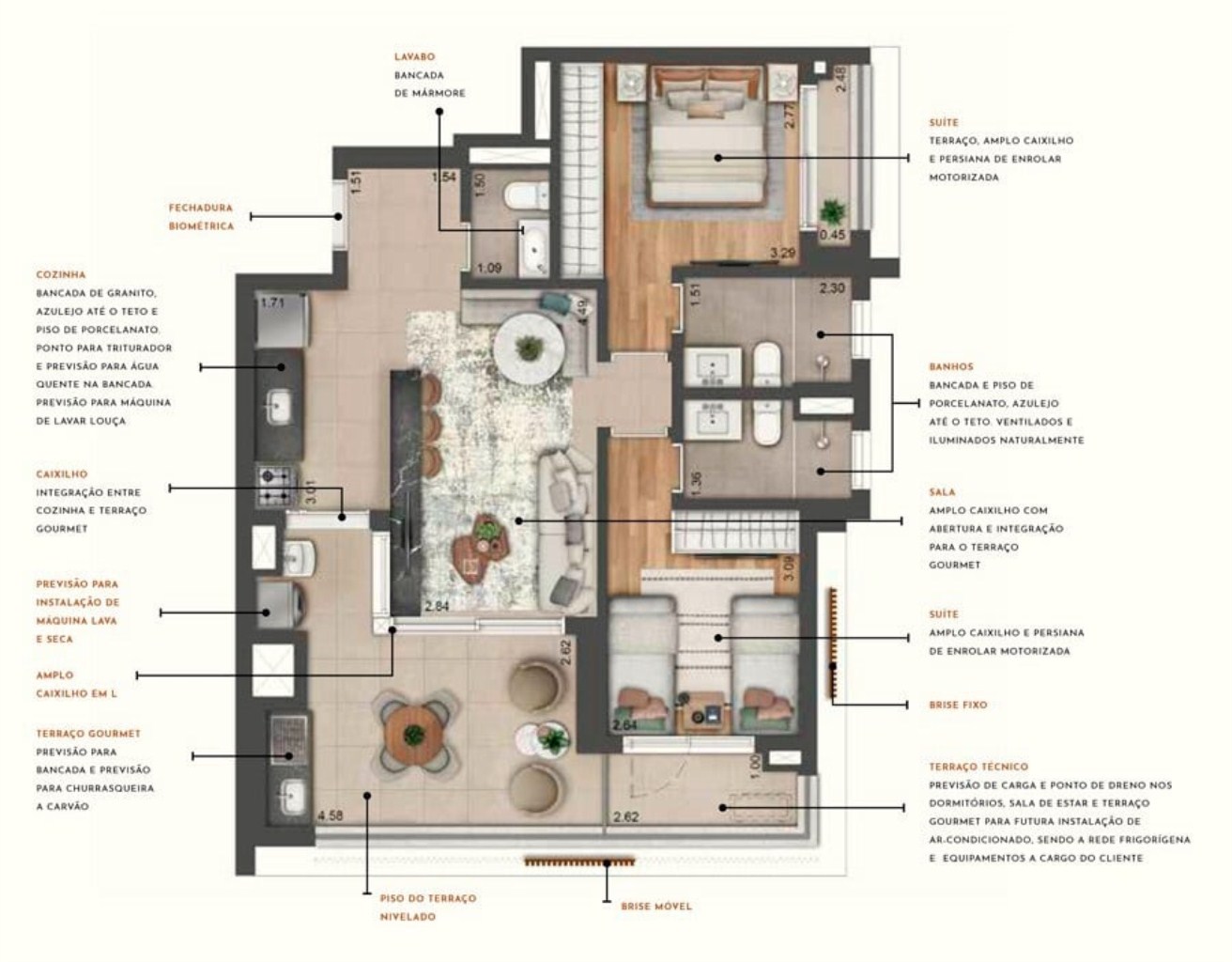 Apartamento à venda com 3 quartos, 200m² - Foto 26