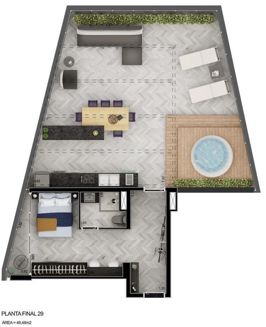 Apartamento, 1 quarto, 22 m² - Foto 20