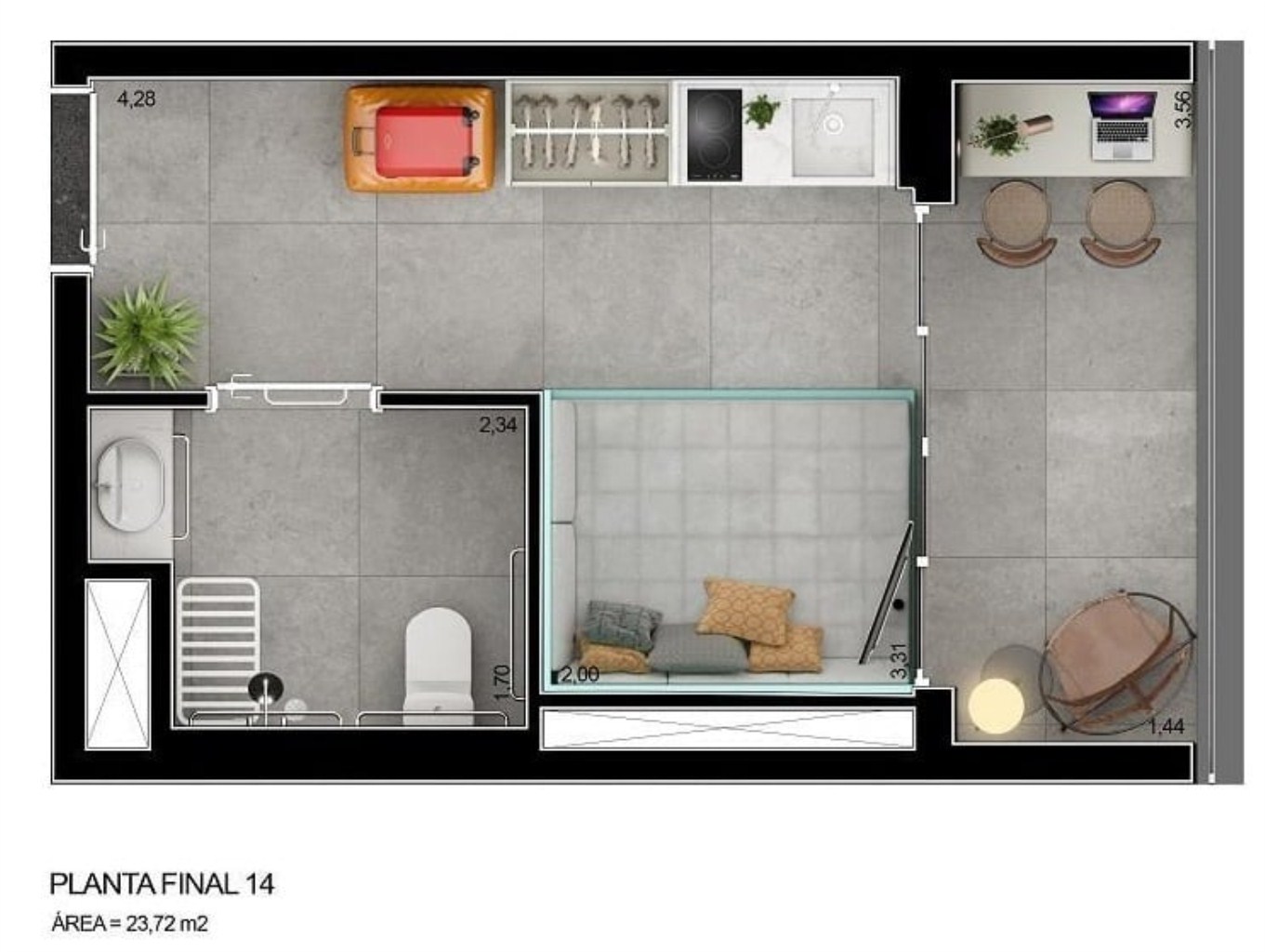Apartamento, 2 quartos, 46 m² - Foto 11