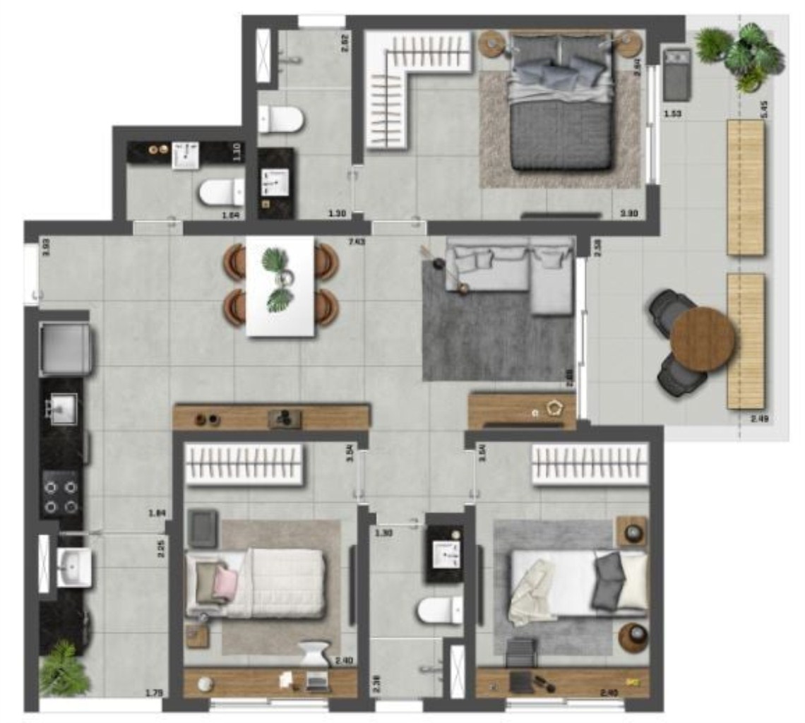 Apartamento, 3 quartos, 85 m² - Foto 16