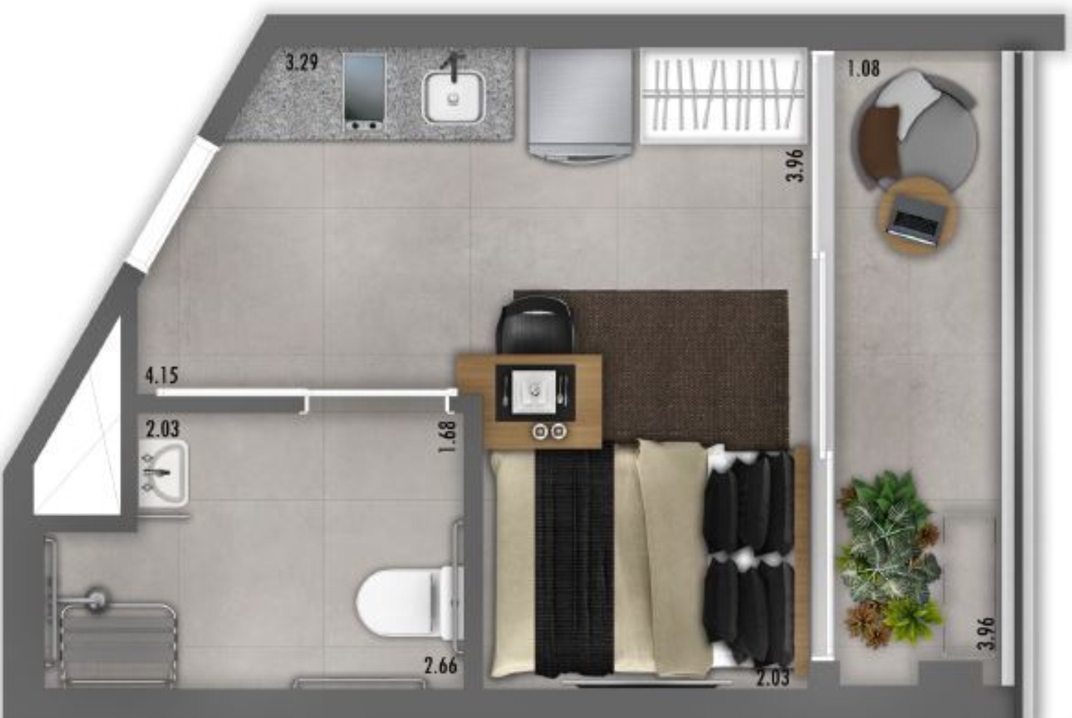 Apartamento, 1 quarto, 36 m² - Foto 21