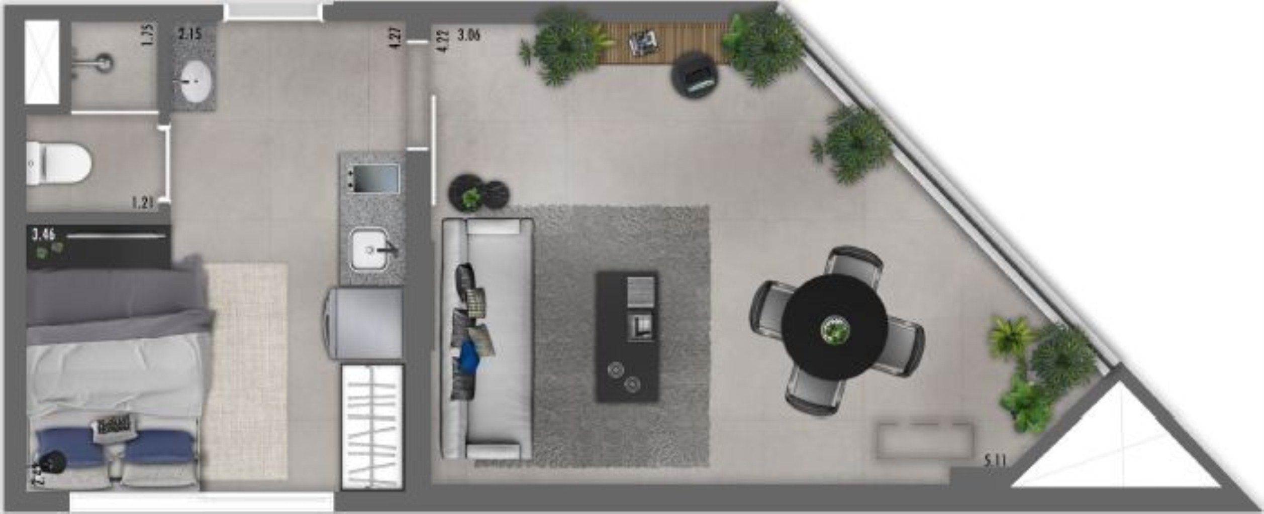 Apartamento, 1 quarto, 36 m² - Foto 23