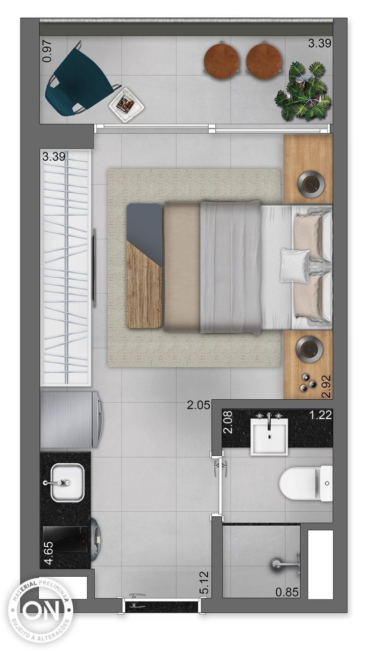Apartamento, 1 quarto, 21 m² - Foto 16