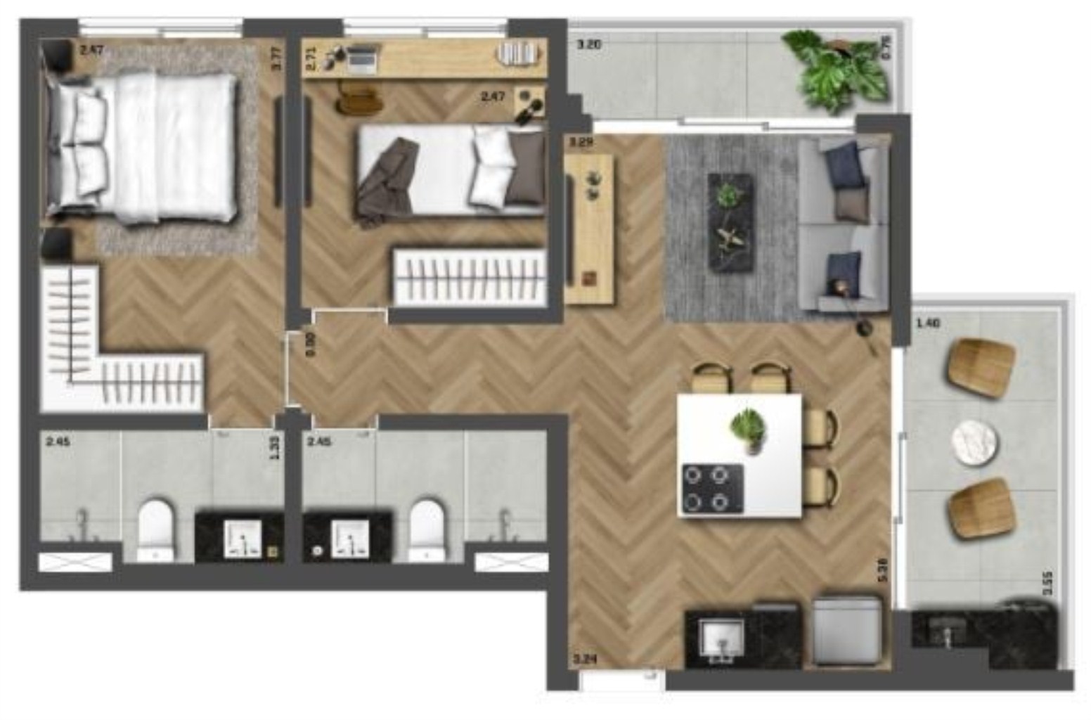 Apartamento, 1 quarto, 26 m² - Foto 12